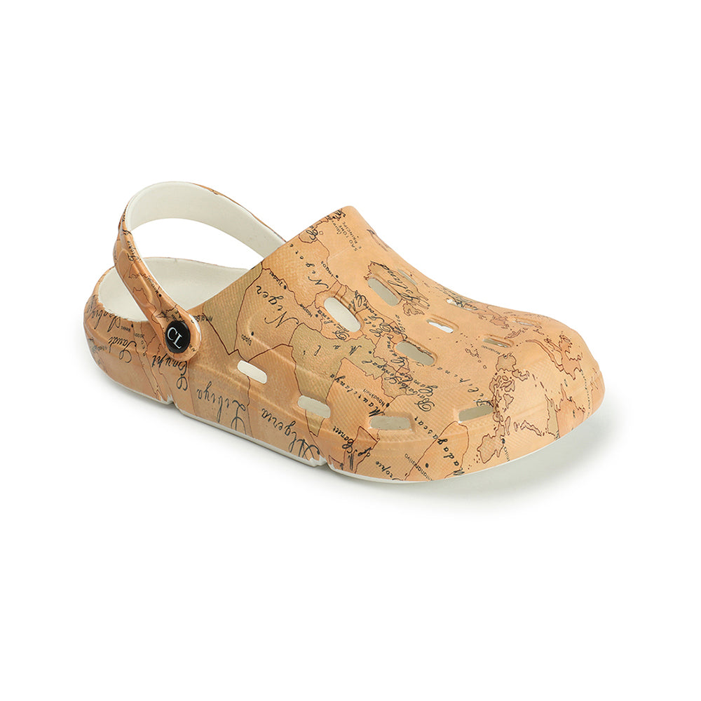Men Printed Patterned Slip On Clogs