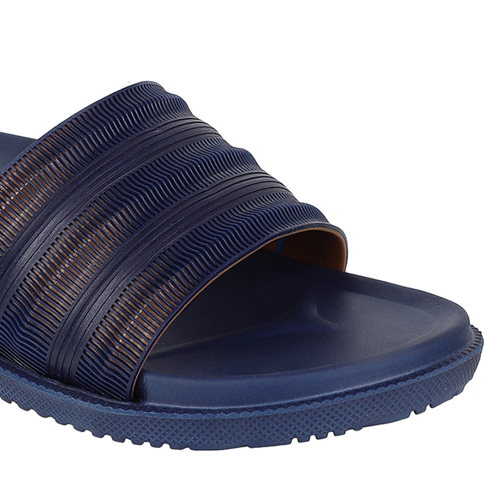 Men Textured Comfort Slip On Slider