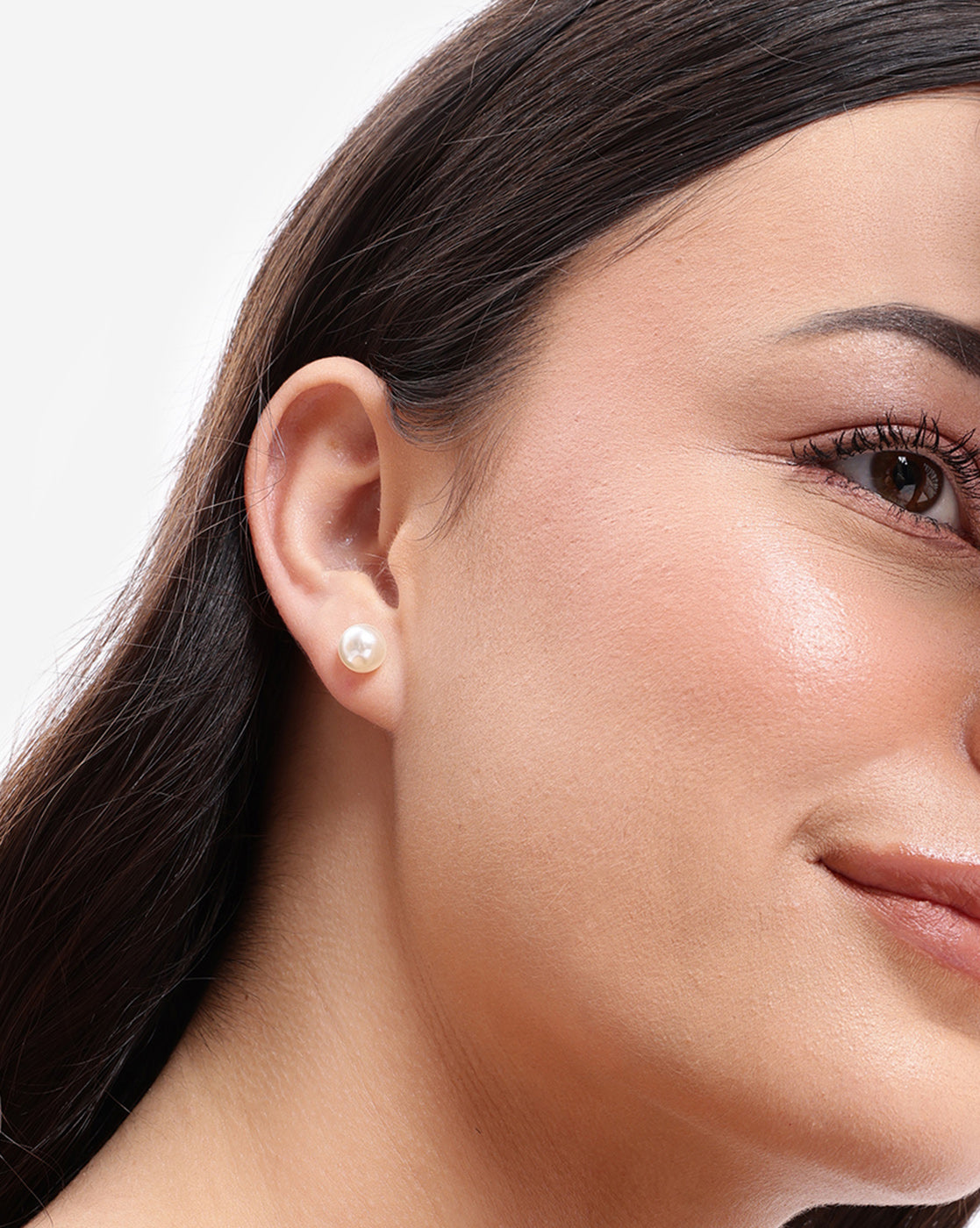 Multipack Set of 12 Gold Plated CZ Studded, Textured, Pearl & Triangular Stud Earrings