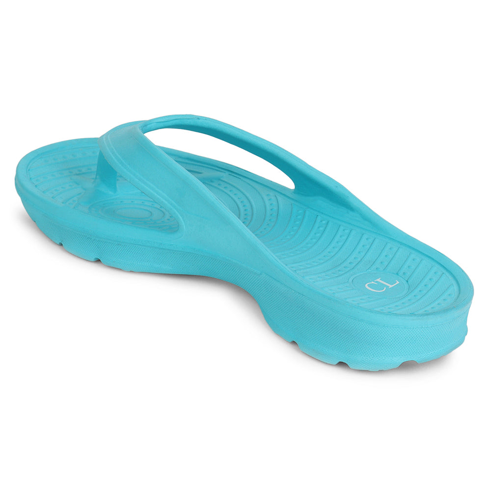 Women Fuchsia Comfortable Wedge Flip Flops