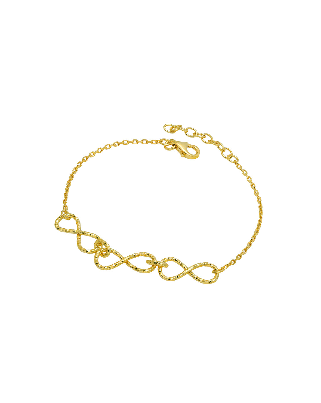 18Kt Gold Plated Infinity Link Valentine&