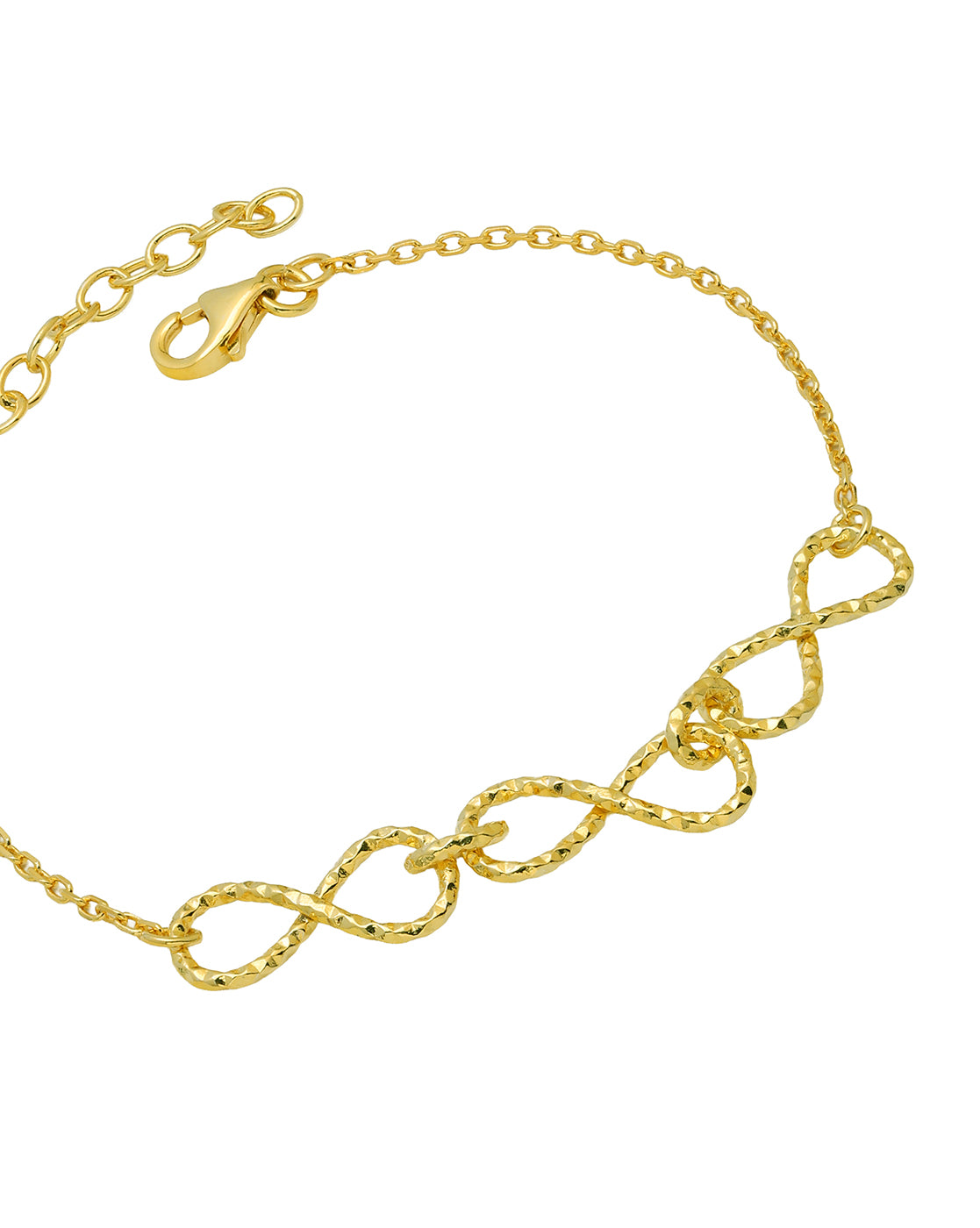 18Kt Gold Plated Infinity Link Valentine&