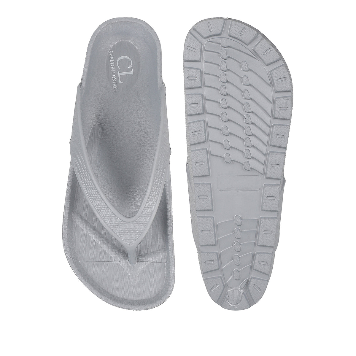 Men Textured Comfort Thong Sandals