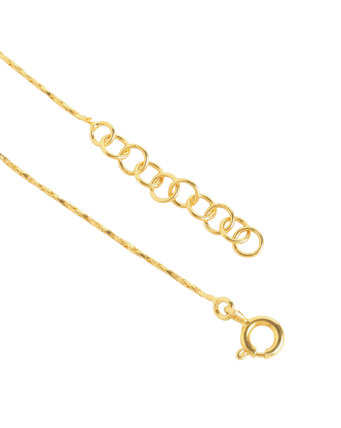 18kt Gold Plated Delicate Fuchsia Bead Charm Adjustable Bracelet