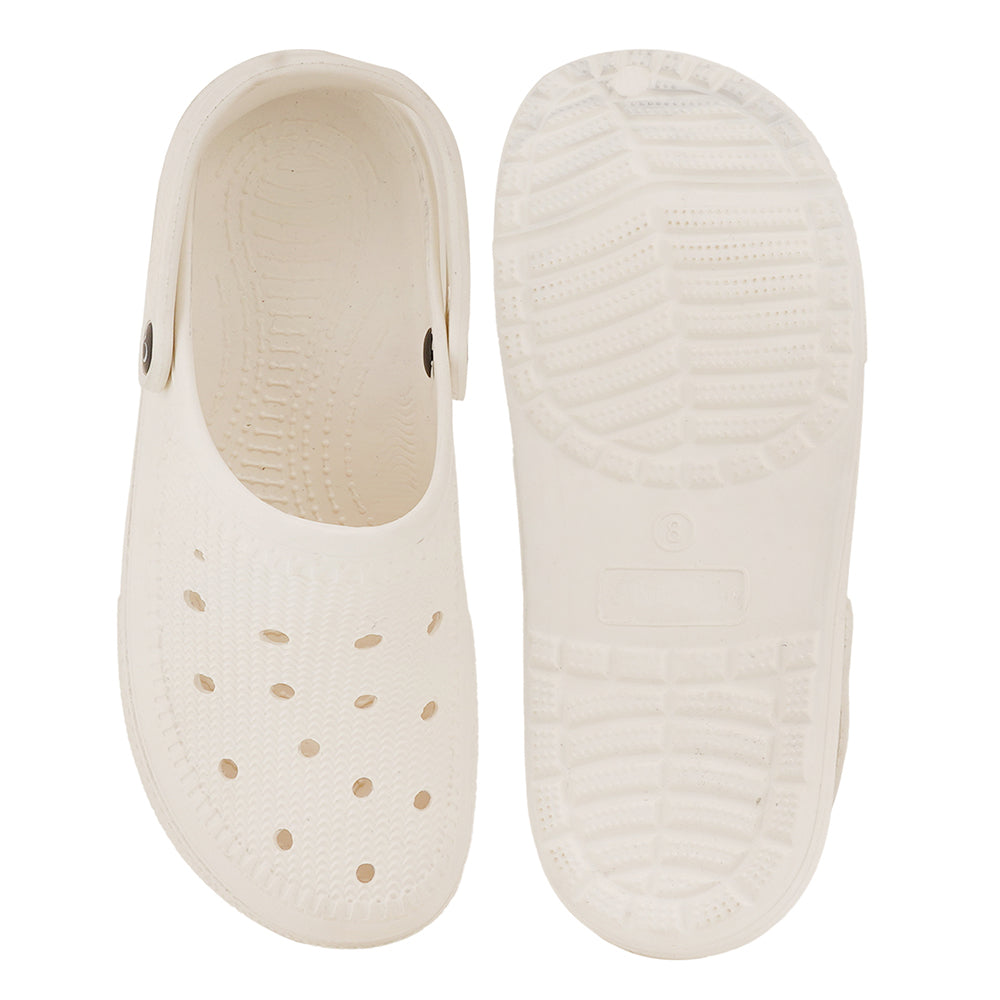 Men Sculpted Perforated Comfort Clogs with Back Strap
