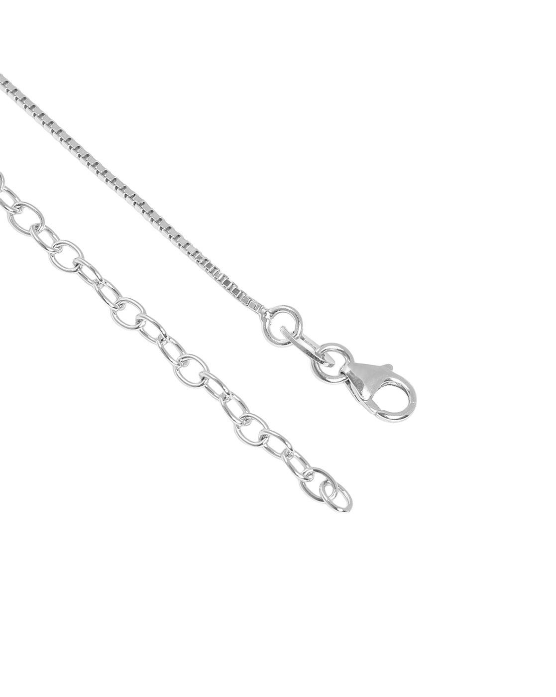 Rhodium Plated Lightning Pendant for Men