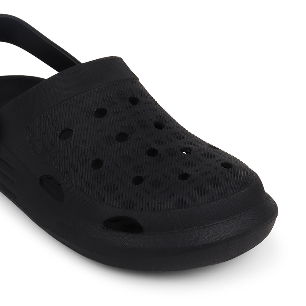 Men Sculpted Perforated Comfort Clogs with Back Strap