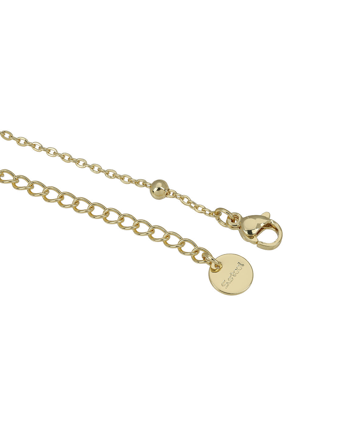 Gold Plated Designer Ruby Red Flower with CZ Pendant and Chain