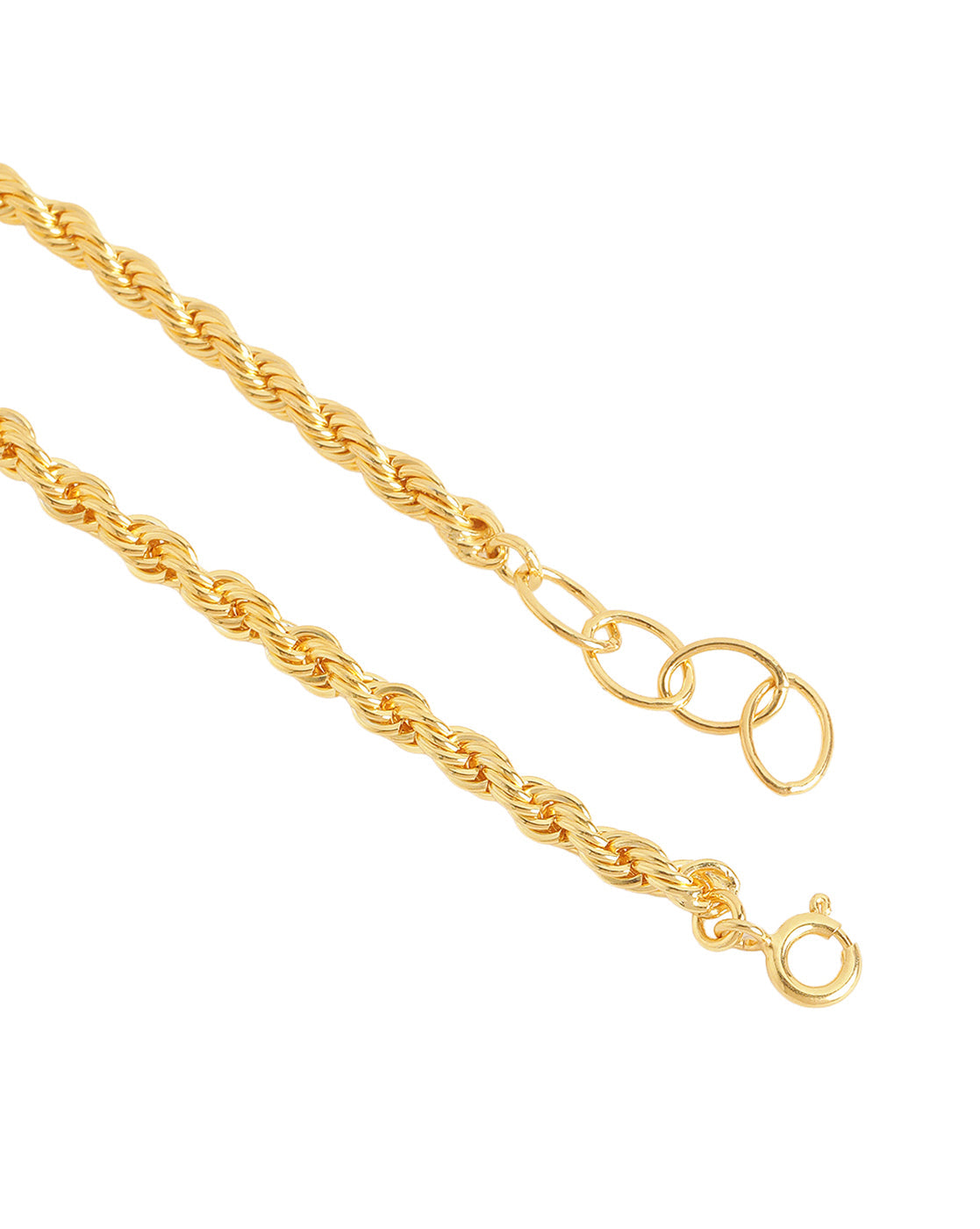 18kt Gold Plated Rope Chain Wraparound Bracelet