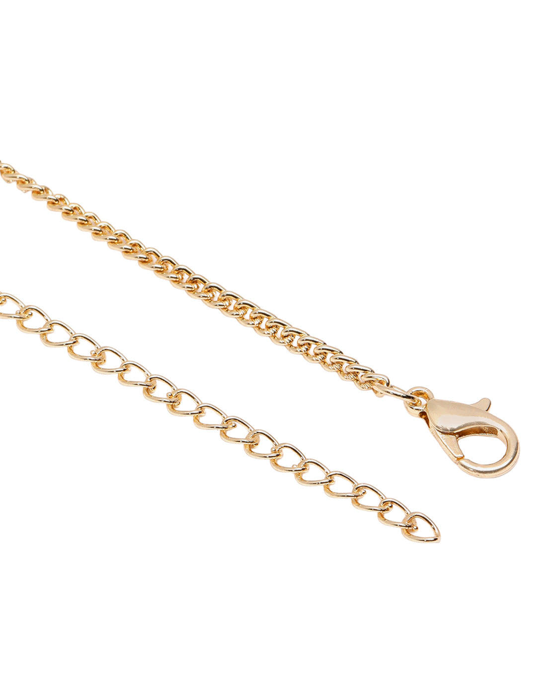 Gold Plated Bar & Pearl Beaded Necklace