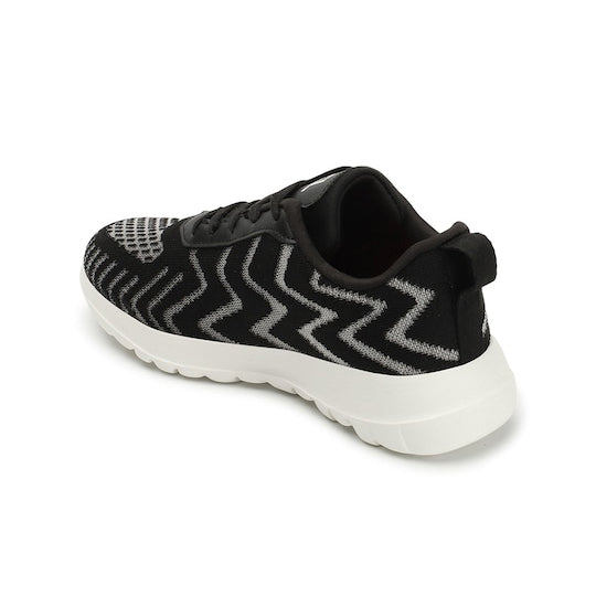 Women Printed Lightweight Mesh Contrast Sole Sneakers