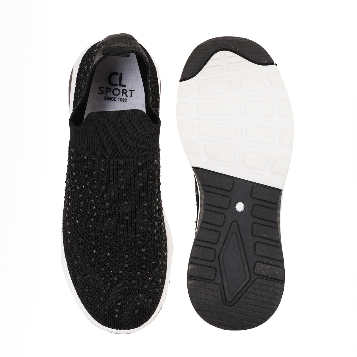 Women Embellished Flyknit Lightweight Slip-On Sneakers