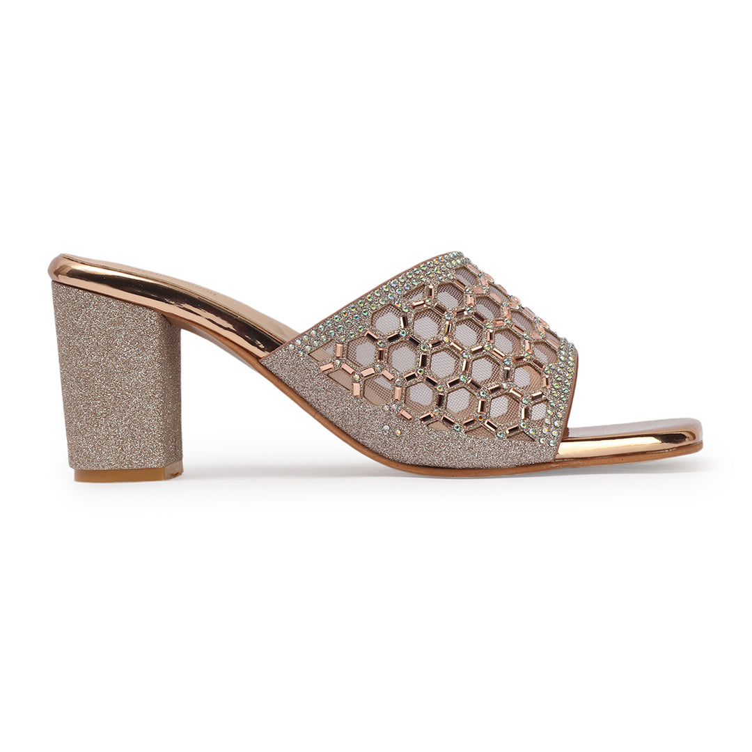 Women Embellished Block Heel Sandals