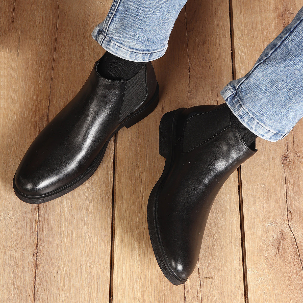Classic Slip-On Ankle Chelsea Boots for Men