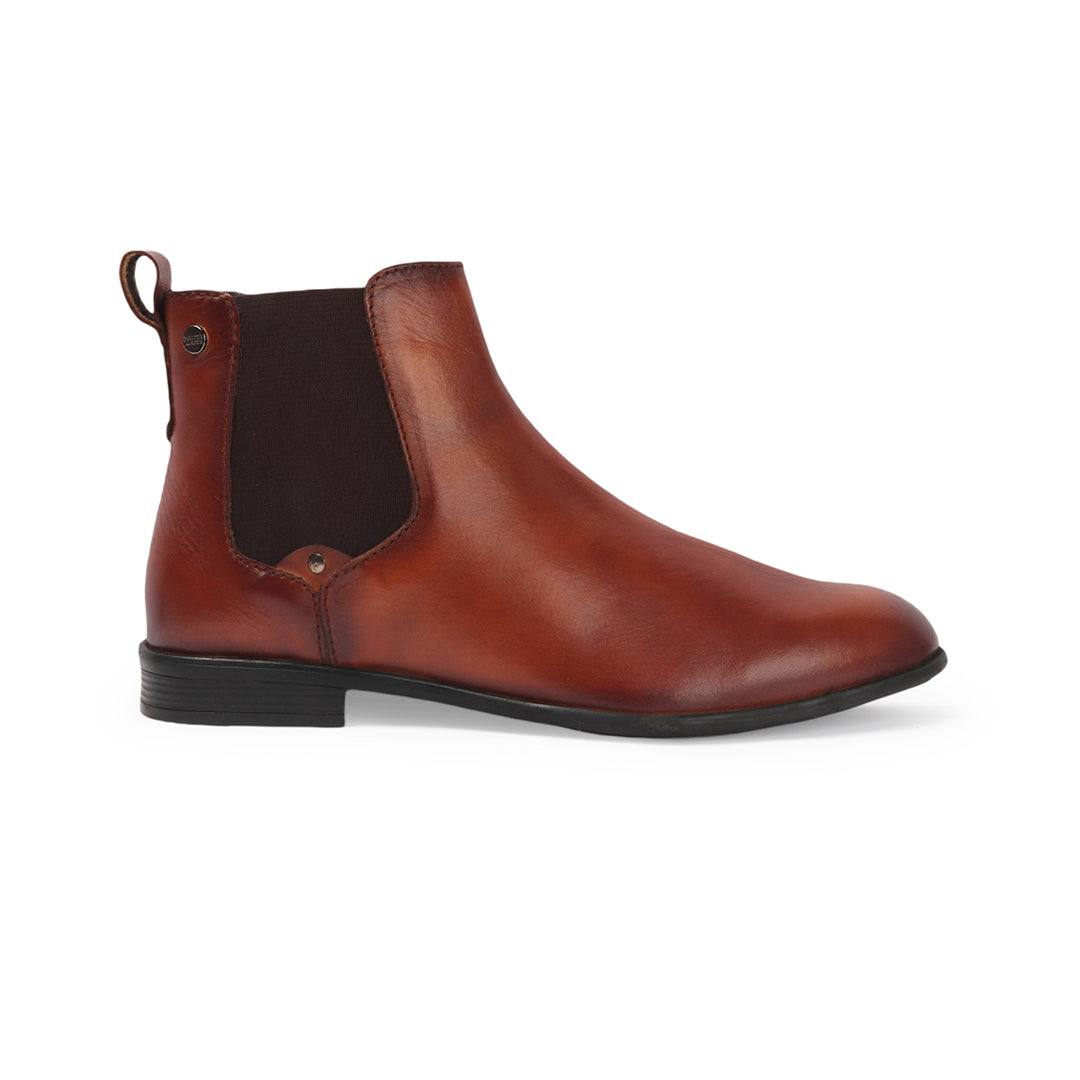 Elegant Classic Leather Ankle Chelsea Boots for Men