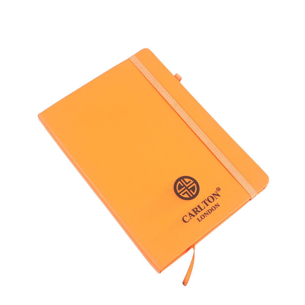 Carlton London Yellow 200-Page Hardcover Diary