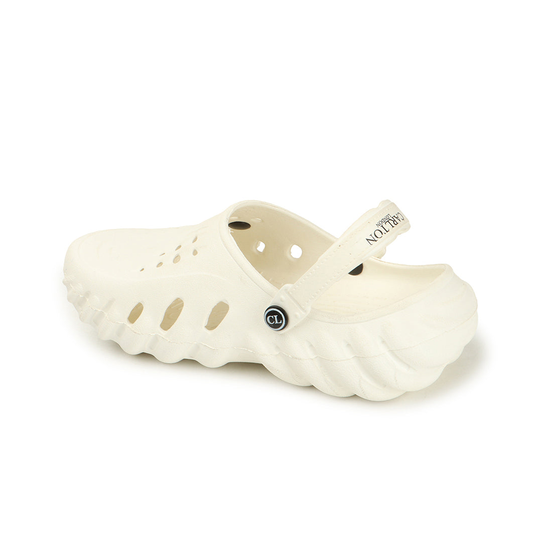 Men Textured Comfort Clogs with Back Strap