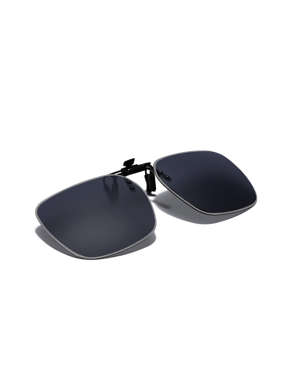 Men Rectangle Sunglass Clip with UV Protected and Polarized Lens