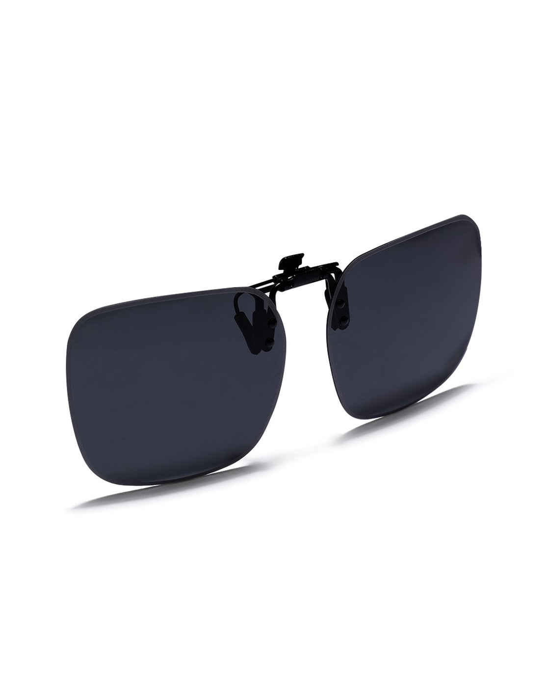 Men Rectangle Sunglass Clip with UV Protected and Polarized Lens