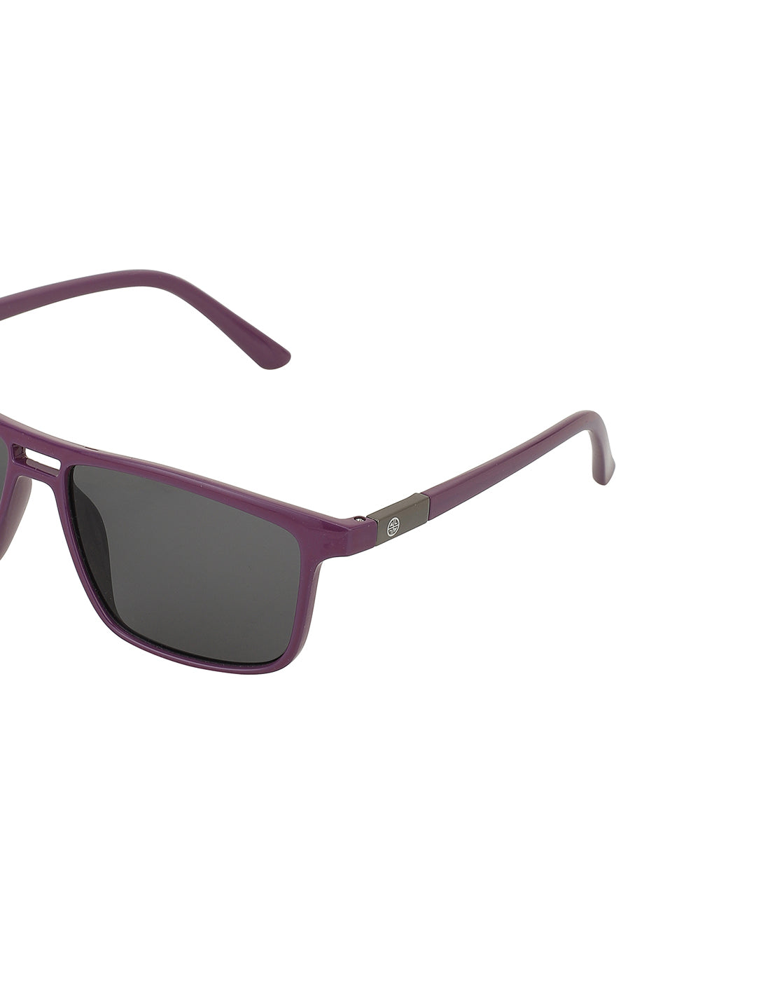 Purple Toned With Uv Protected Rectangle Sunglass For Unisex