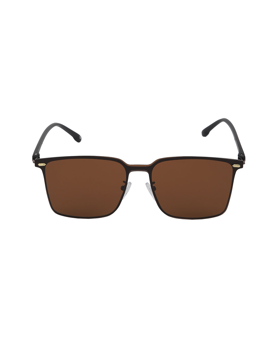 Black Toned with Brown Polarised lens Wayfarer Sunglass for mens