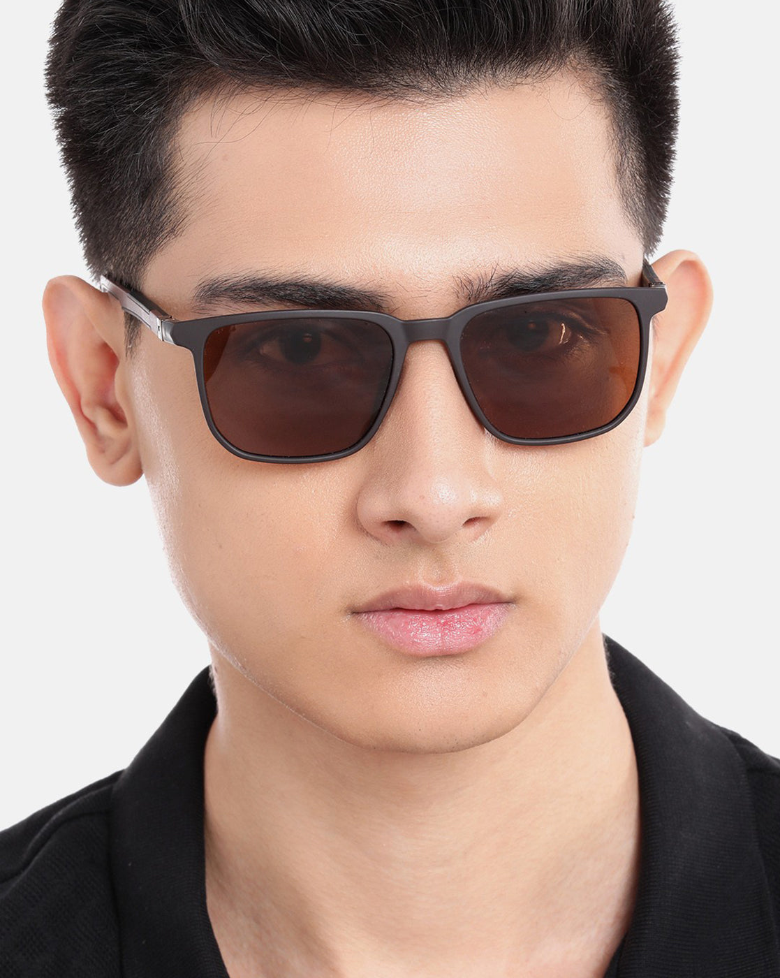 Brown Toned with Brown Polarised Lens Wayfarer Sunglass for men