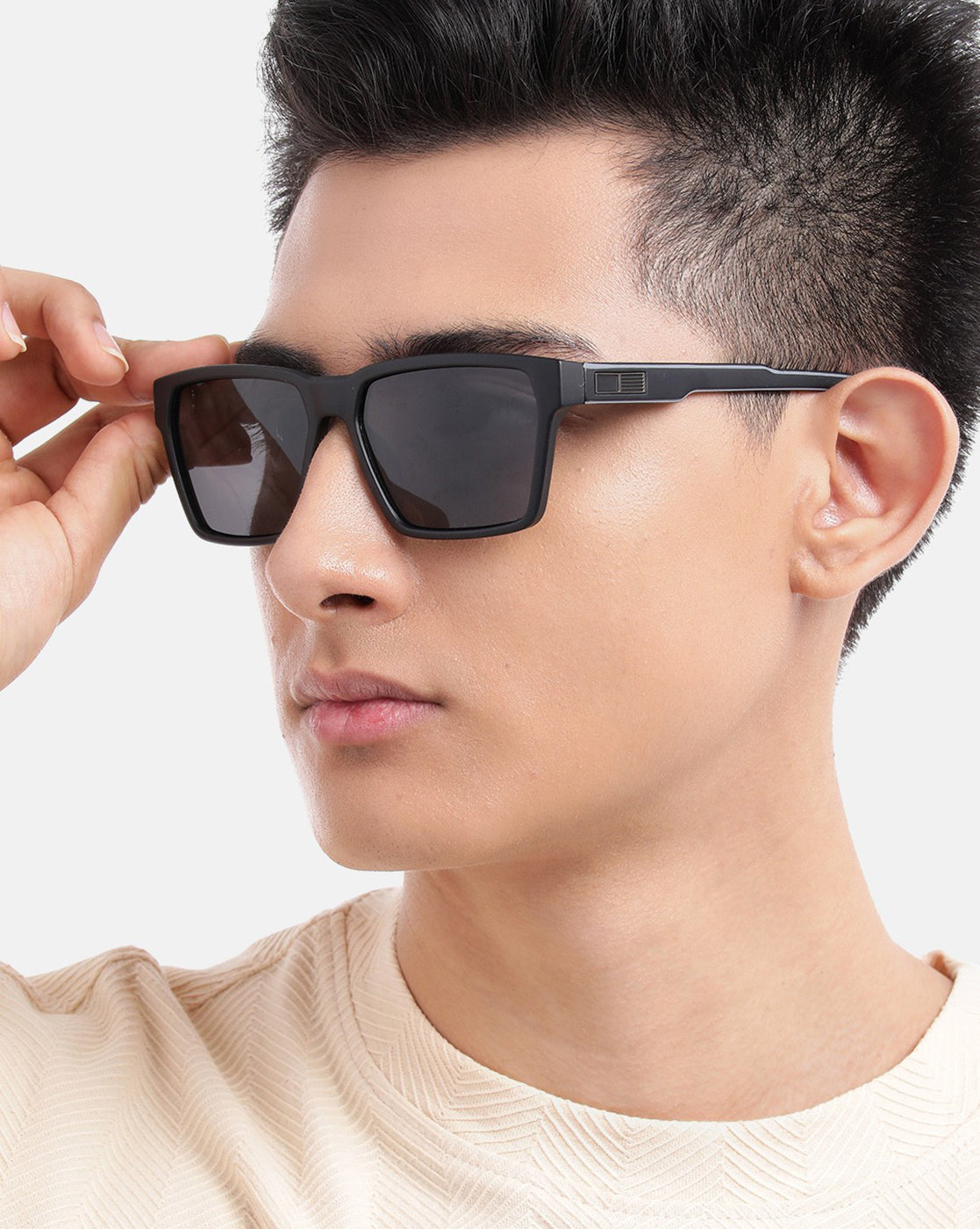 Black Toned with Black Polarised Lens Wayfarer Sunglass for men
