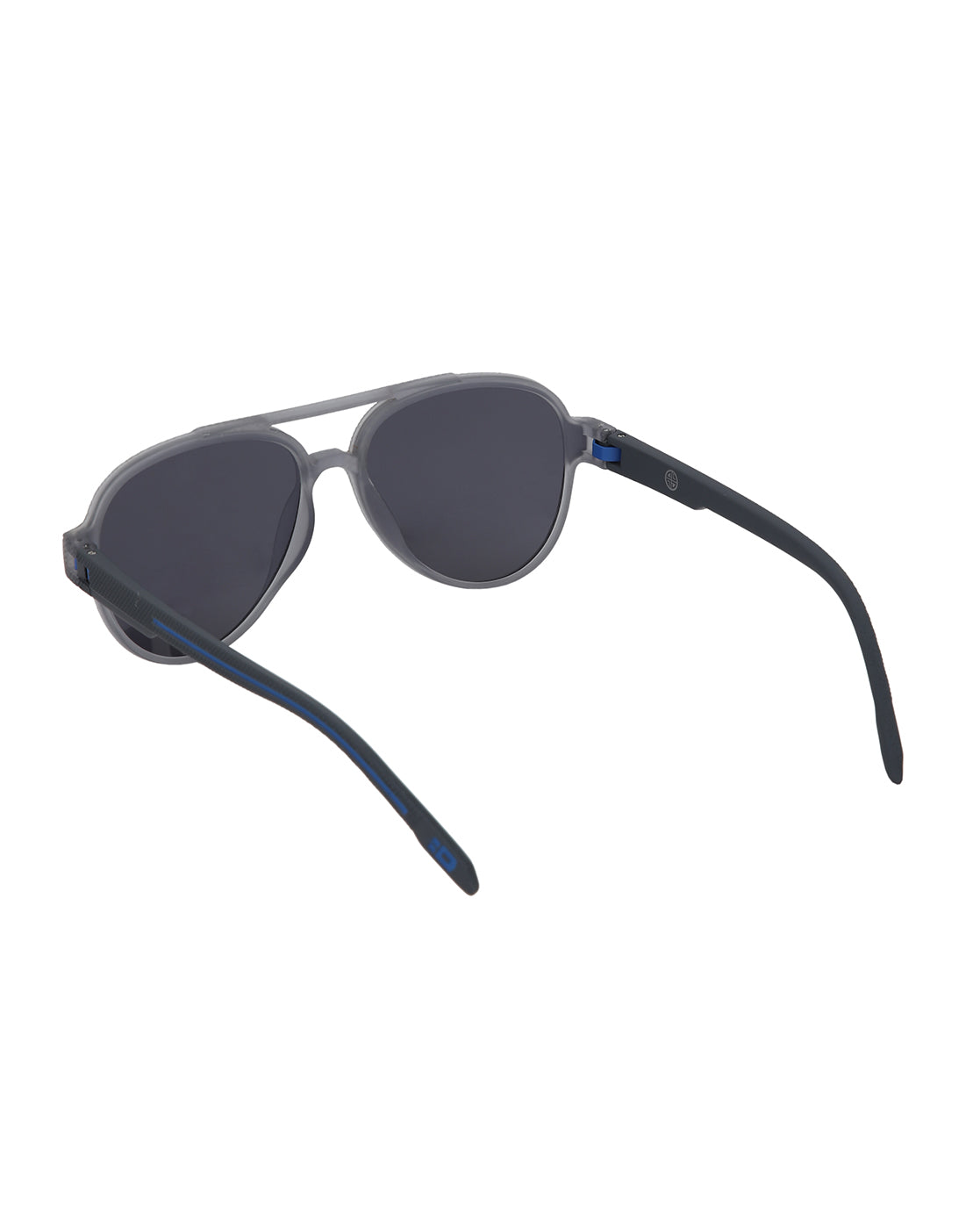 Grey Toned with Blue Polarised Lens Aviator Sunglass for men