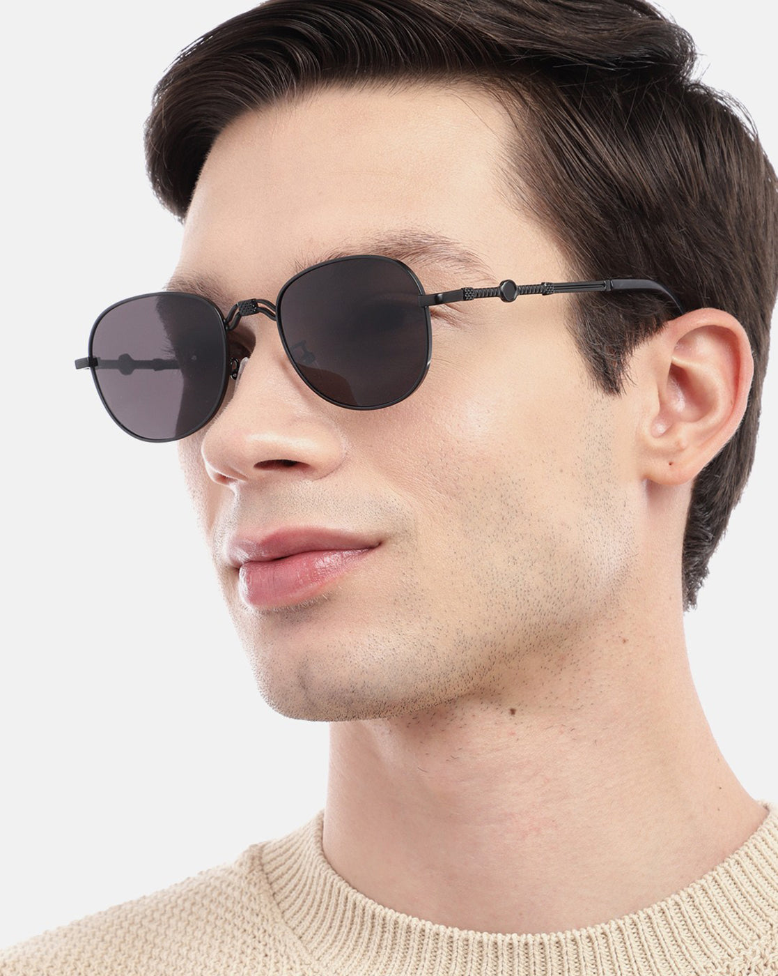Black Toned with UV Protected Lens Rectangle Sunglass for unisex