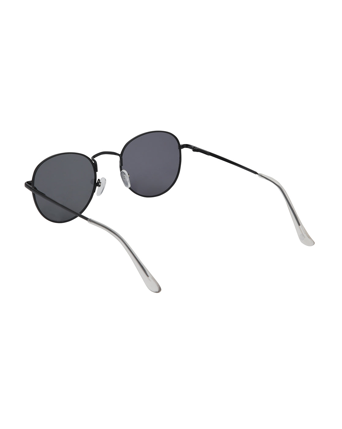Black Toned with UV Protected Lens Oval Sunglass for unisex