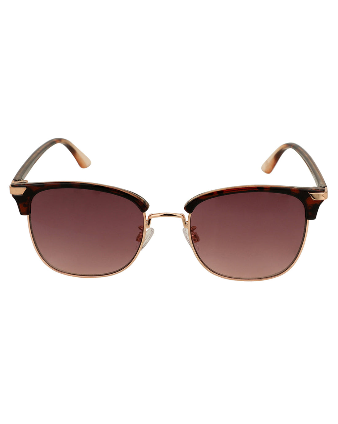 Premium Rose Gold & Brown Toned Uv Protected Lens Square Sunglass For Women