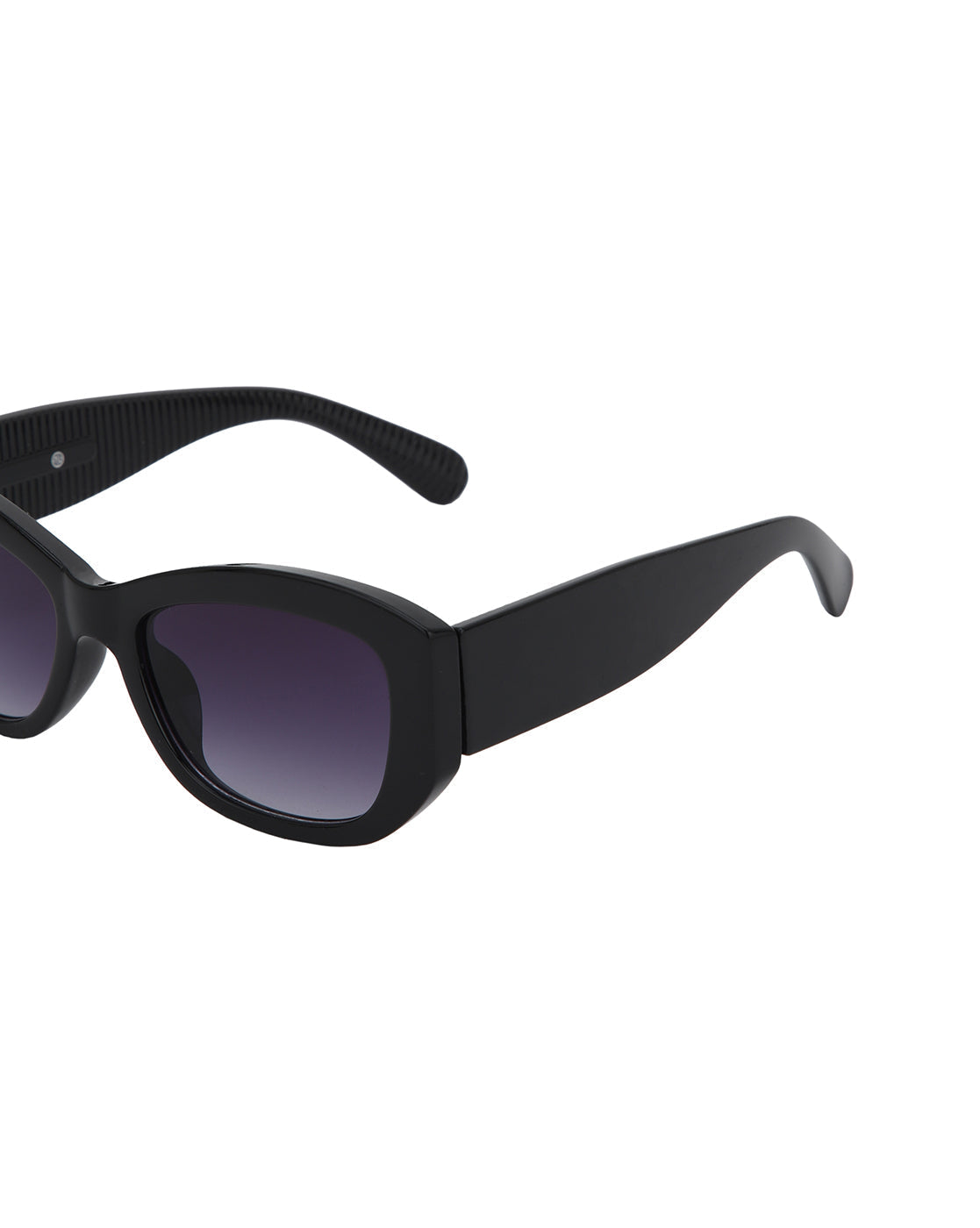 Black Toned with Blue Shade UV Protected Lens Butterfly Sunglass for womens