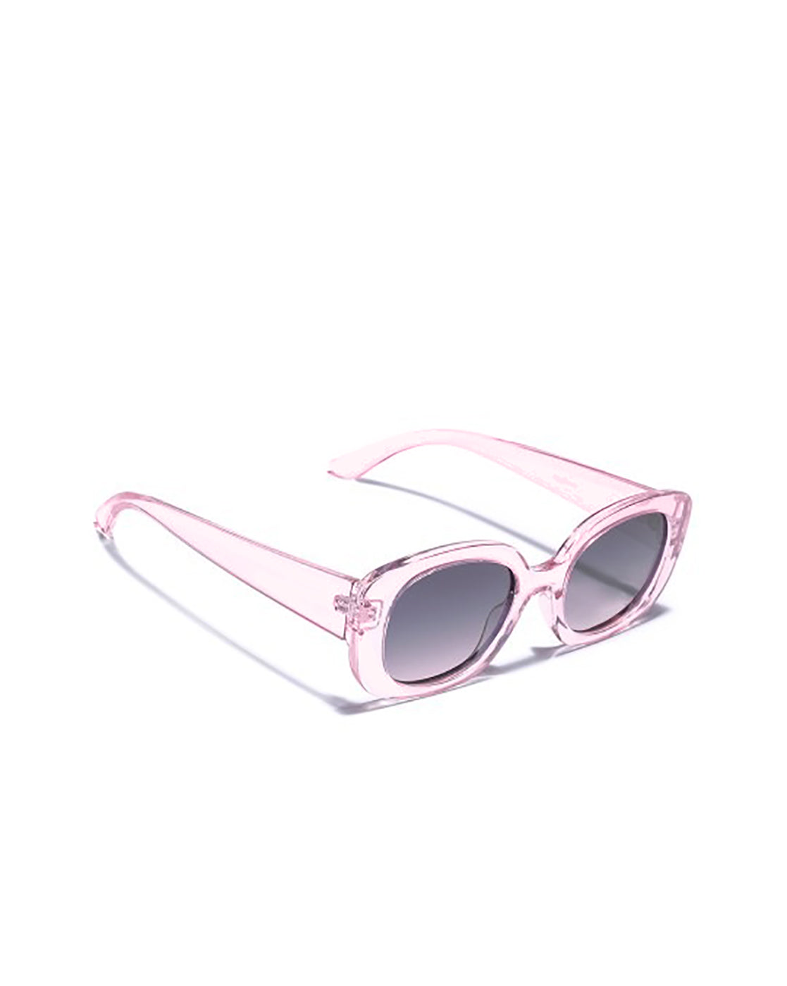 Women Peach Toned with Black Polarized Lens Oval Sunglasses
