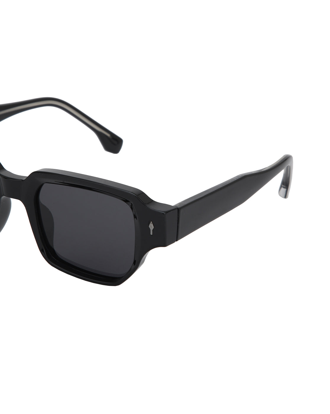Black Toned with Blue Polarised Lens Wayfarer Sunglass for women