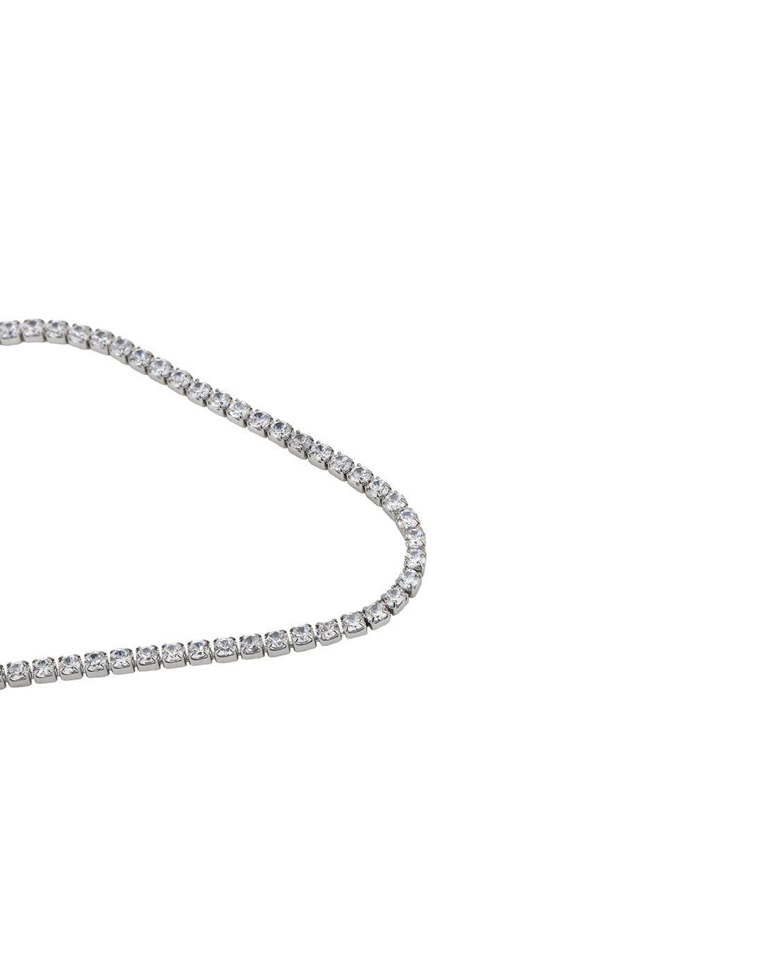 Silver Plated CZ Wraparound Tennis Bracelet