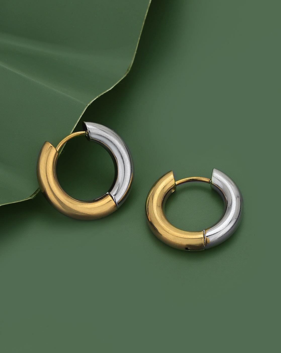 Silver & Gold Plated Hoop Earring for women