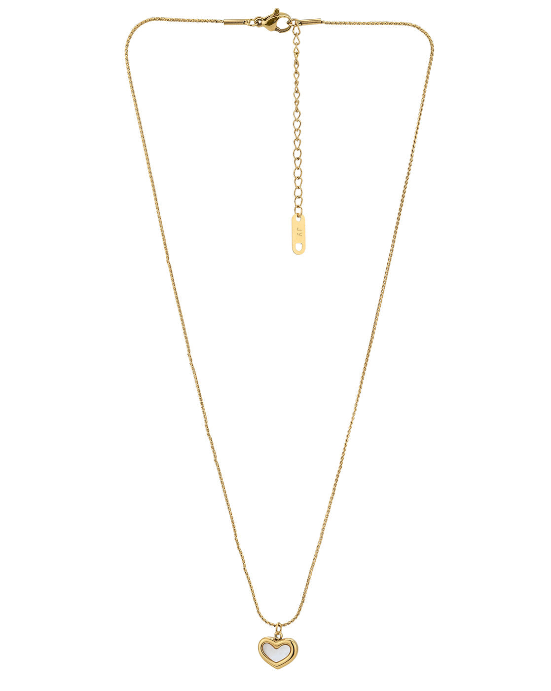 Gold Plated with Shell Heart Pendant and chain for women