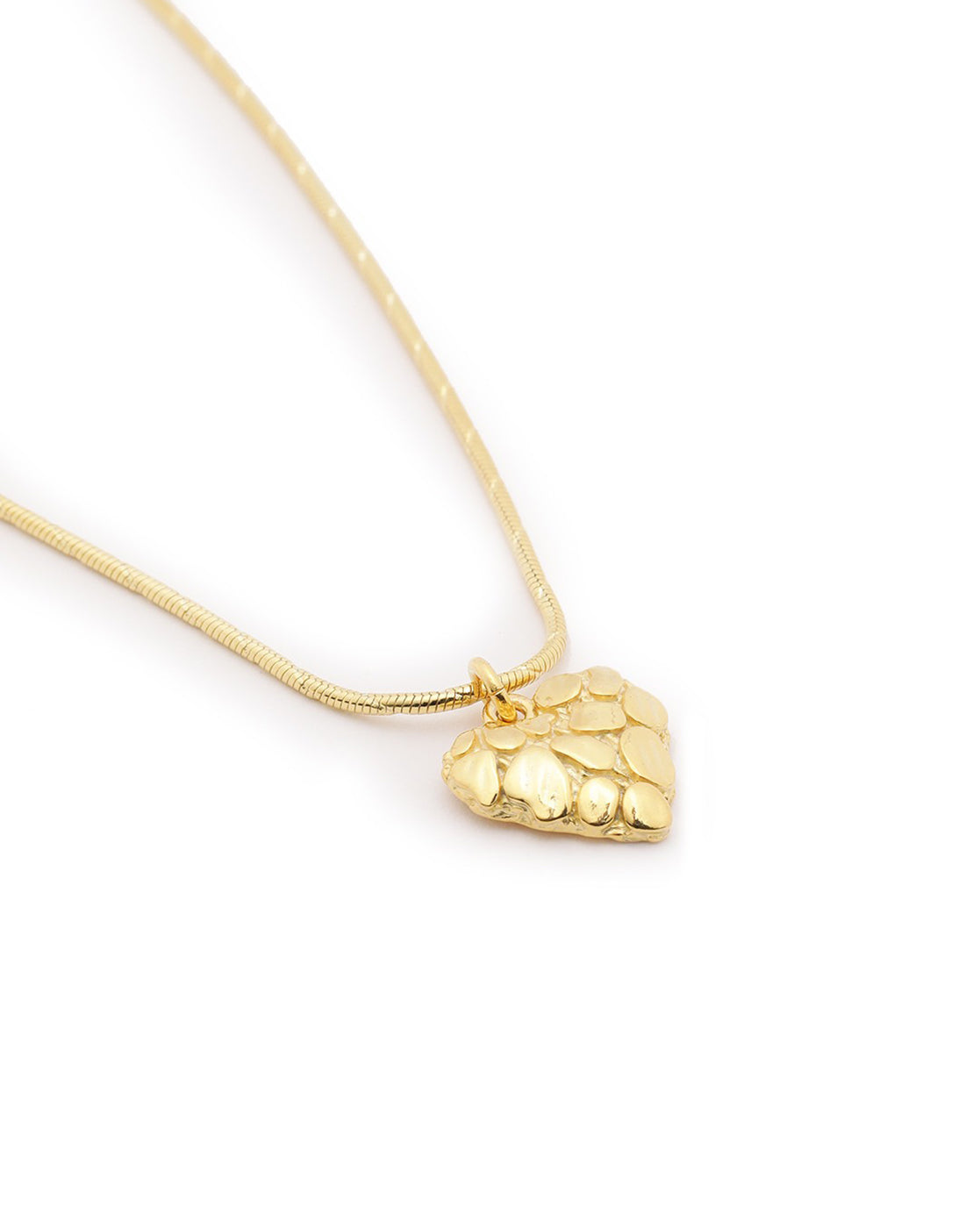 18kt Gold Plated Heart Pendant and Chain Necklace