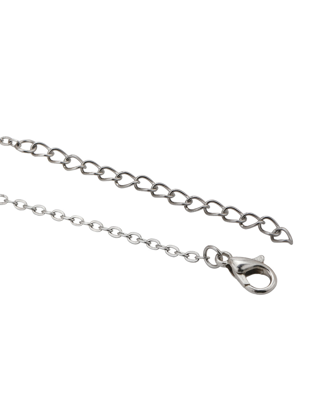 Silver Plated CZ Dangling Crystal Pendant with Chain and Earring Set