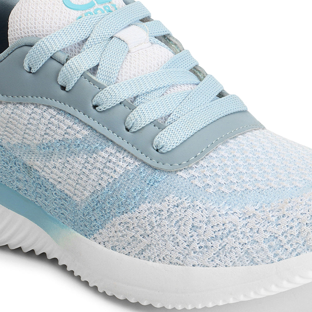 Women Mesh Flyknit Technology Lace-Up Sports Shoes