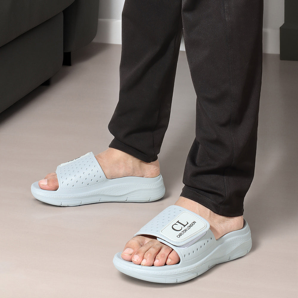 Men Perforated Adjustable Comfort Sliders