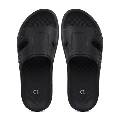Men Textured Comfort Sliders