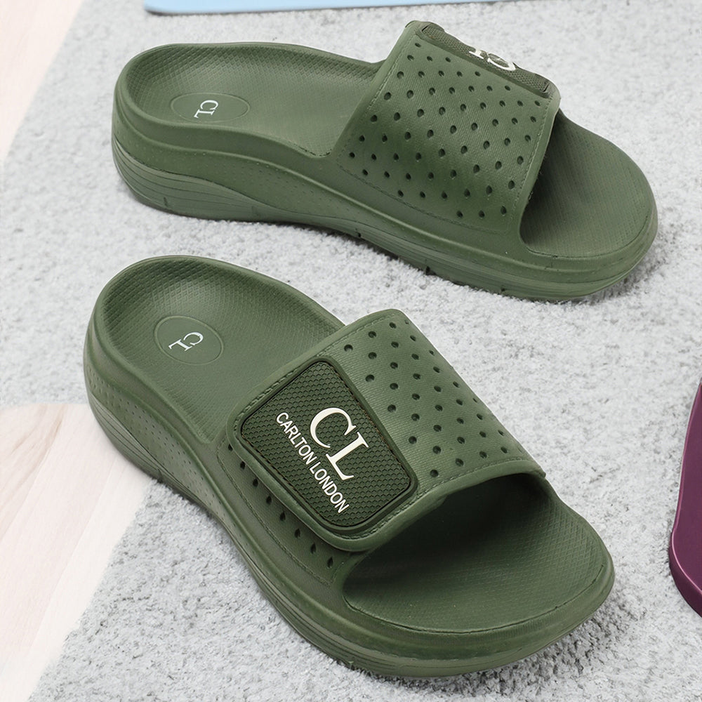 Men Perforated Adjustable Comfort Sliders