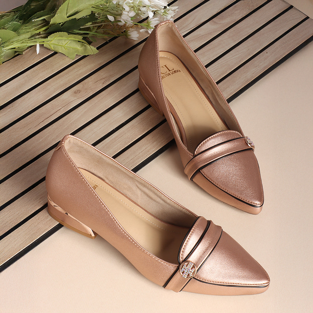 Women Solid Slip-On Block Heel Pump