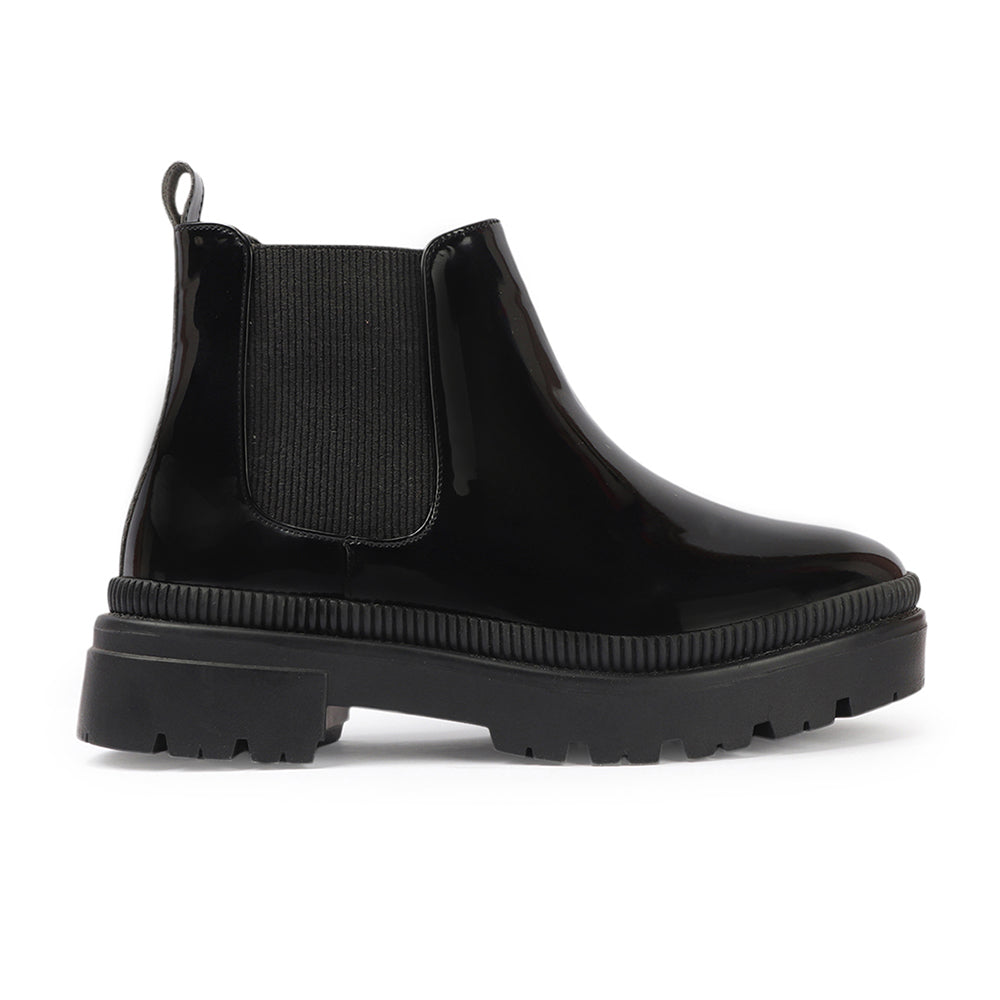 Women Block-Heeled Chelsea Slip-on Boots
