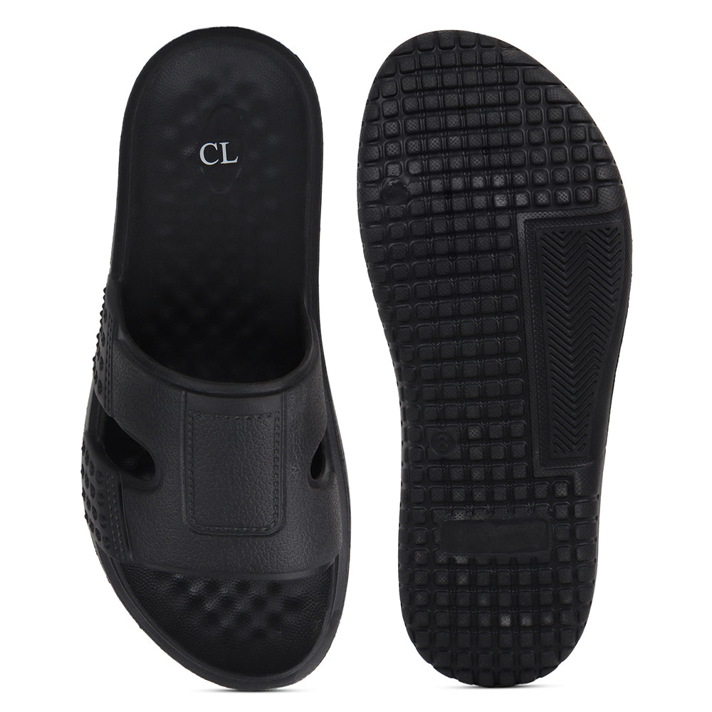 Men Textured Comfort Sliders