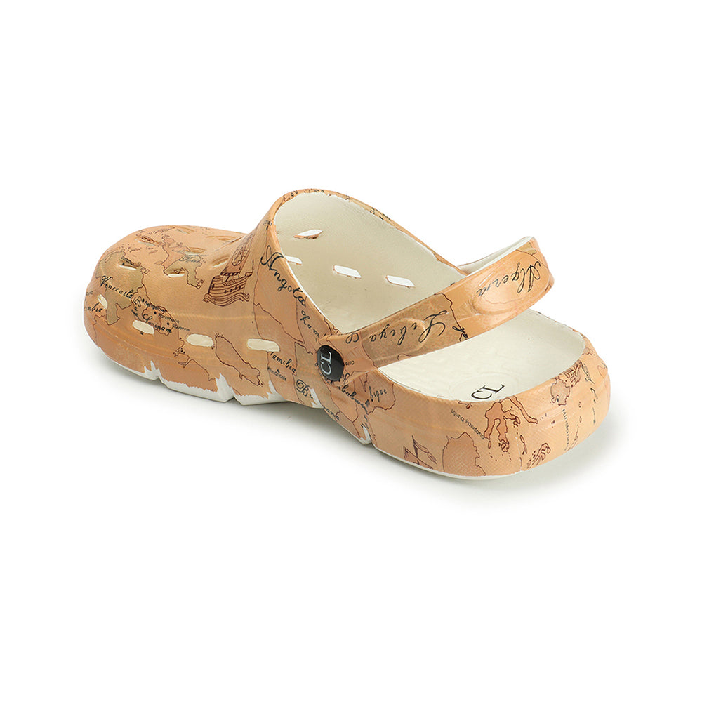 Men Printed Patterned Slip On Clogs