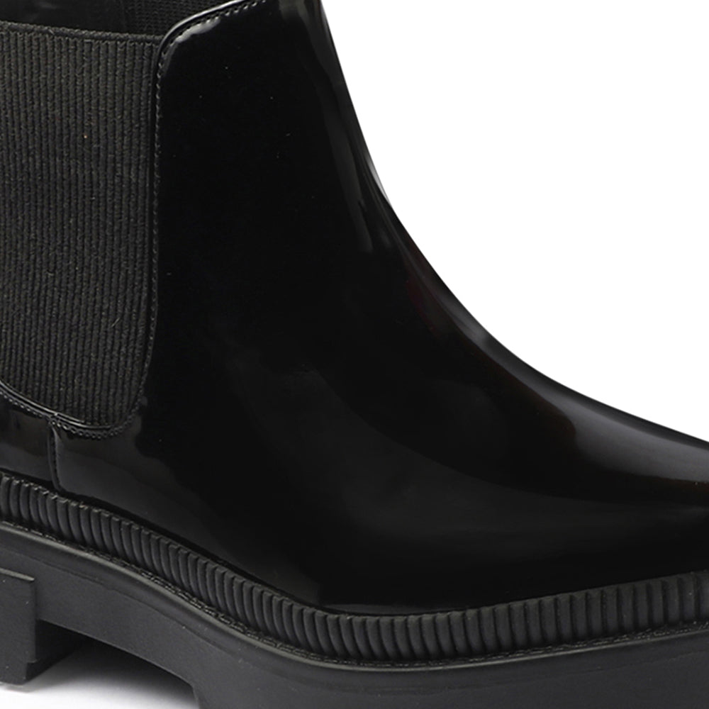 Women Block-Heeled Chelsea Slip-on Boots
