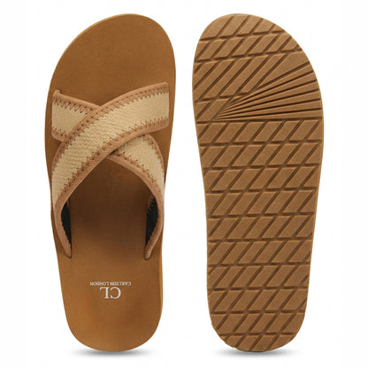 Carlton London Women Comfort Cushioned Footbed Slides, Casual Lightweight Low Wedge Open-Toe Walking Slides