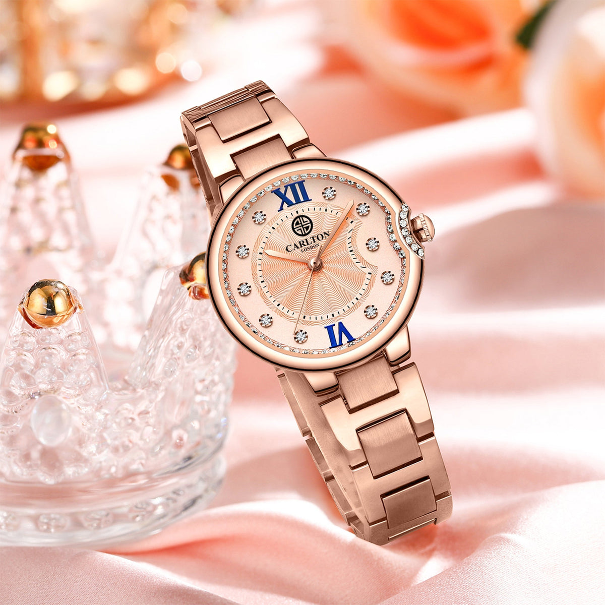 Charlotte Women Analog Rose Gold Watch-CLDRGS-002